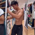 UNIQLO|中国健身网红当众半裸试衫拍片 日本网民炎上怒轰没教养|有片