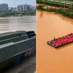 广西洪灾︱“救援航母”驰援贵港救出约6000受困师生 获救者激动落泪