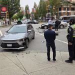 列治文繁忙路口交通事故 大温运输警察协助处理