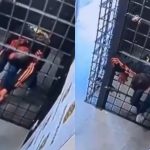 缩骨功︱巴西奇男越狱一幕疯传 穿过极窄铁栏逃去无踪