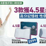 消委會測試13款枕頭|3款獲4.5星最高分 2款高分記憶枕$600港元有找 性價比極高