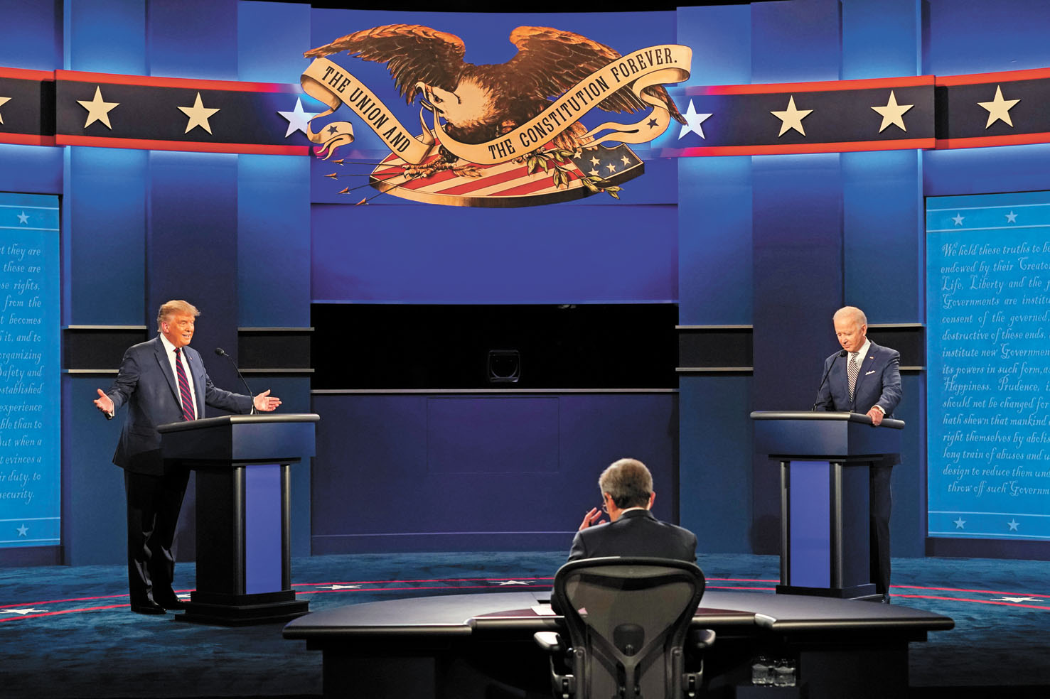 特朗普与拜登面对面交锋，2020年美国总统大选首场辩论开场！ – 全美电视 AMTV