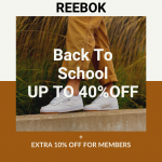 折扣升级! Reebok低至6折+额外9折 返校季运动鞋白菜价
