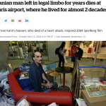 好莱坞著名电影人物原型去世 男子曾在机场住了近20年!加拿大网友评论亮了…